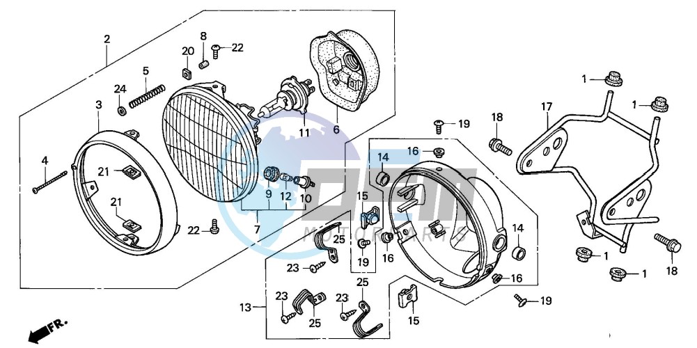 HEADLIGHT (CB600F2)