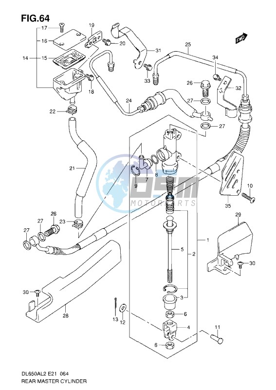 REAR MASTER CYLINDER