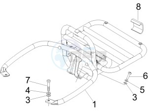 GTV 250 ie drawing Rear luggage rack