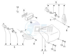 LX 150 4T ie Touring drawing Tail light - Turn signal lamps