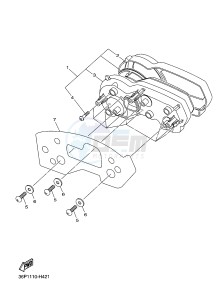 XJ6SA 600 DIVERSION (S-TYPE, ABS) (36D9) drawing METER