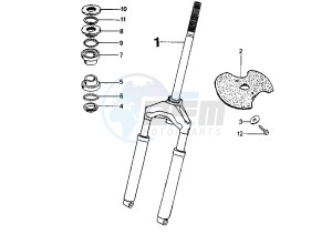 SCOOT ' ELEC - cc drawing FRONT FORK