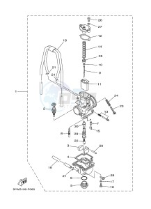 YZ85LW (1SN7 1SN9 1SP7 1SP9) drawing CARBURETOR