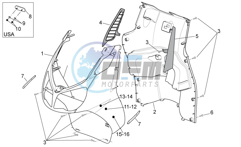 Front body - Internal shield