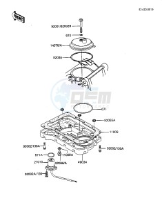 KZ 550 F [SPECTRE] (F1-F2) [SPECTRE] drawing BREATHER COVER_OIL PAN