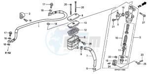 CBR125RW9 Germany - (G) drawing RR. BRAKE MASTER CYLINDER