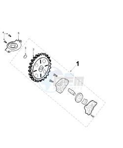 Tweet 125 V drawing OIL PUMP