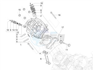 SXL 125 4T 3V drawing Head unit - Valve