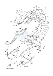 YPR125R XMAX 125 EVOLIS 125 (2DMF 2DMF) drawing SIDE COVER