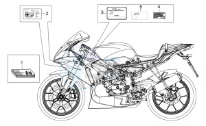 RS 125 E2 - E3 drawing Plate set and handbook