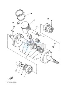 DT175 (3TSW) drawing CRANKSHAFT & PISTON