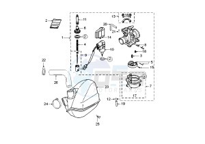 LUDIX 14 CLASSIC - 50 cc drawing CARBURETOR