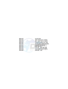 RM125 1983 drawing * COLOR CHART *