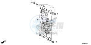 TRX420FE1E TRX420 Europe Direct - (ED) drawing REAR CUSHION