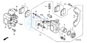 TRX420FAA Australia - (U) drawing FRONT BRAKE CALIPER