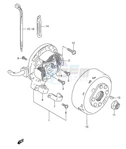 RMX250 (E28) drawing MAGNETO