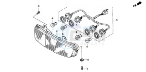 ST1100 drawing REAR COMBINATION LIGHT