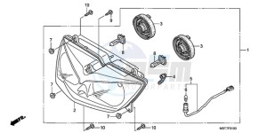 XL1000VA9 France - (F / ABS CMF) drawing HEADLIGHT