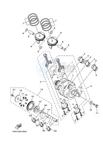 MT07A MT-07 ABS 700 (1XBC) drawing CRANKSHAFT & PISTON