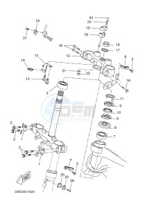 WR125R (22BB 22BB 22BB) drawing STEERING 2