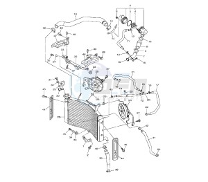 FZ8-NA 800 drawing RADIATOR AND HOSE