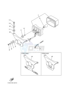 YFM125A YFM125GB GRIZZLY 125 (1PY2 1PY3 1PY1) drawing TAILLIGHT