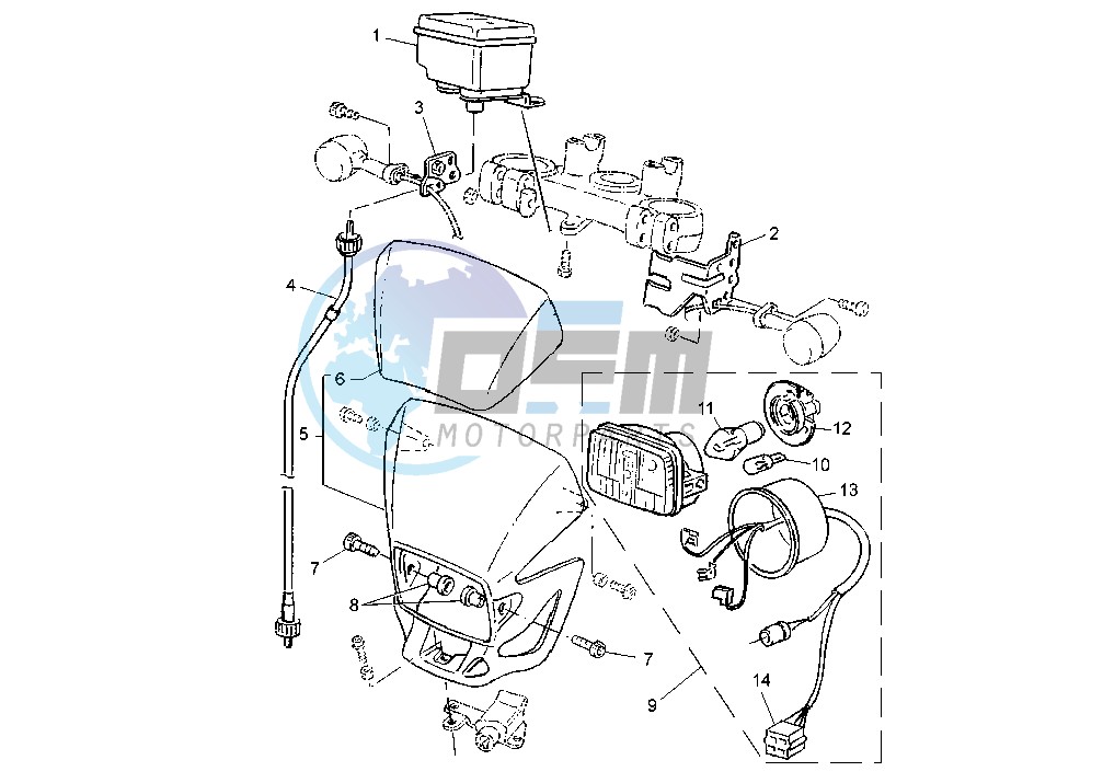 HEADLIGHT-METERS EURO KIT