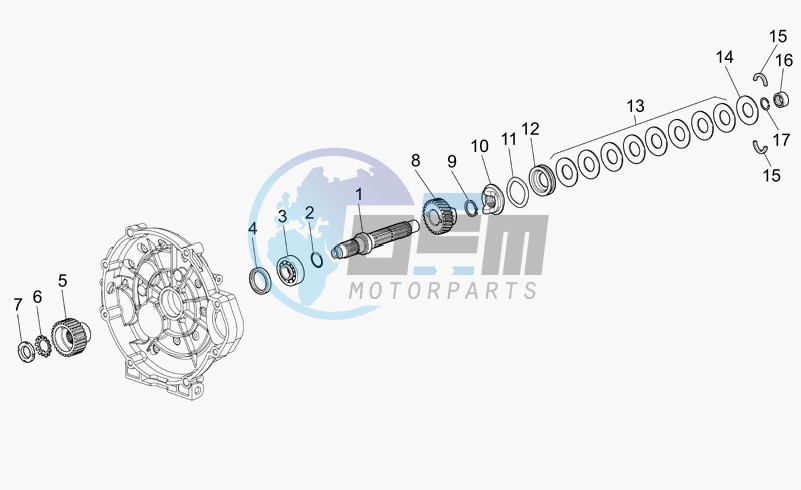 Clutch shaft