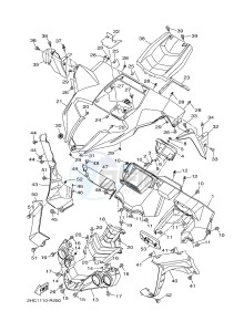 YXZ1000 YXZ10YMXJ (2HCR) drawing FRONT FENDER