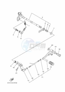 YZF320-A YZF-R3 (B2X9) drawing SHIFT SHAFT