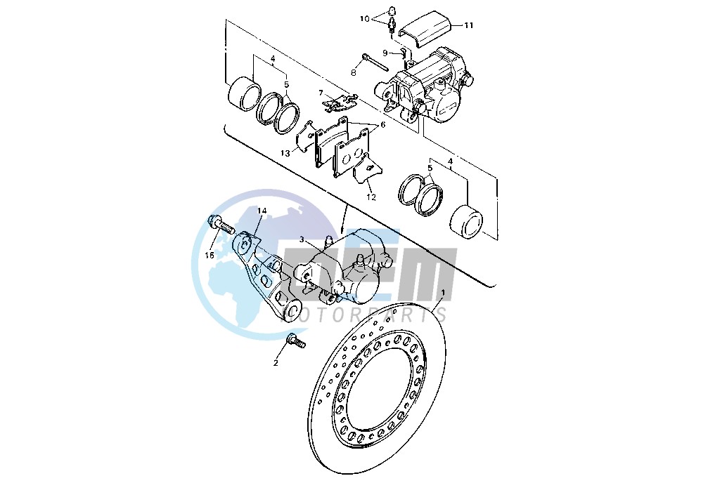 REAR BRAKE CALIPER