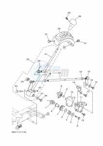 YFM450FWBD KODIAK 450 (B5R2) drawing SHIFT SHAFT