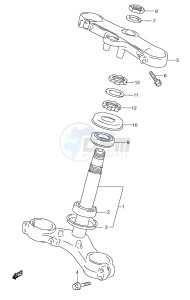 GSX-R600 (E2) drawing STEERING STEM