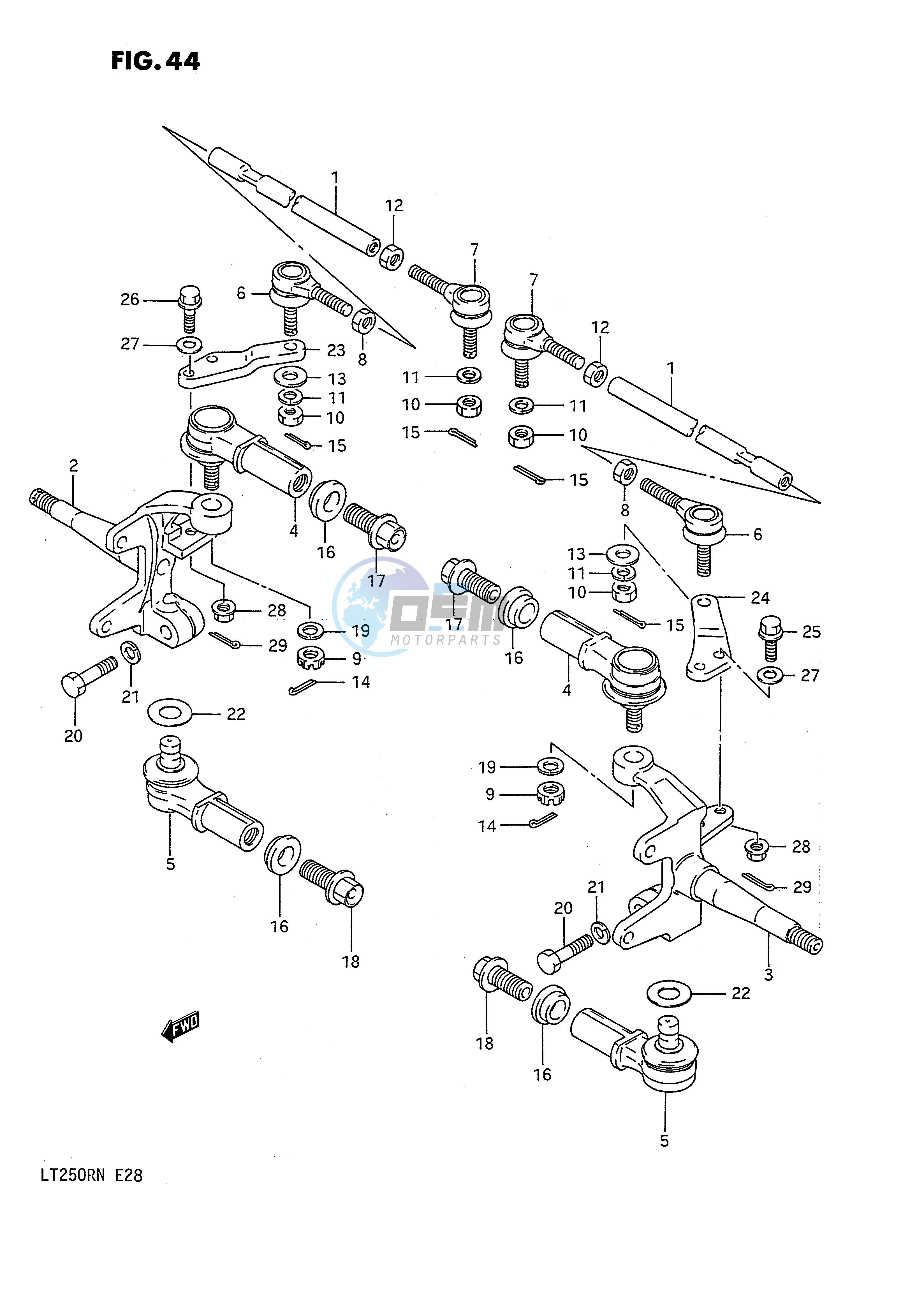 TIE ROD (MODEL H J K L M N)