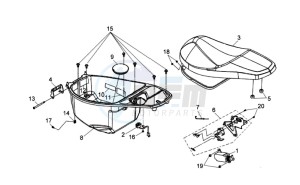 JET 4 125cc drawing HELMET BOX