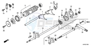 TRX420TED TRX420 Europe Direct - (ED) drawing GEARSHIFT FORK