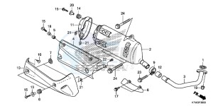 SH300ARE SH300ARE UK - (E) drawing EXHAUST MUFFLER