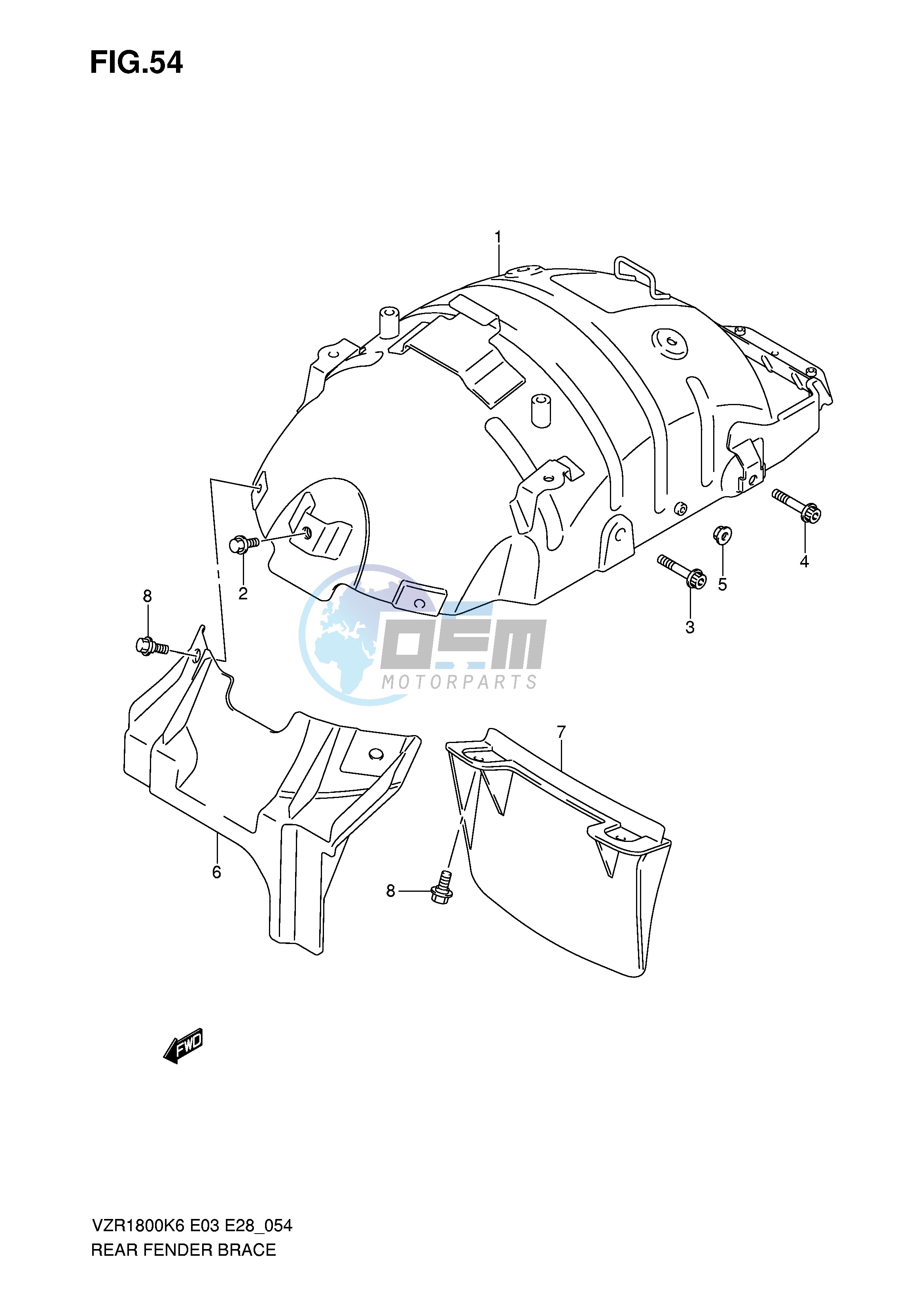 REAR FENDER BRACE