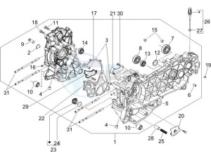 Liberty 200 4t e3 drawing Crankcase