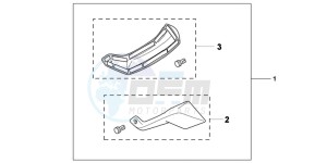 NC700XAC drawing KIT,FOOT DEFLECTOR