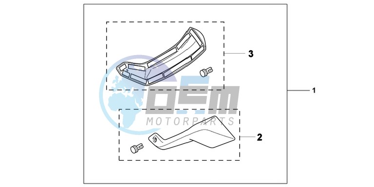 KIT,FOOT DEFLECTOR