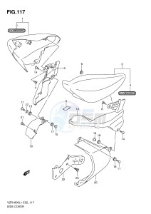 VZR1800 (E2) INTRUDER drawing SIDE COVER (VZR1800L1 E19)