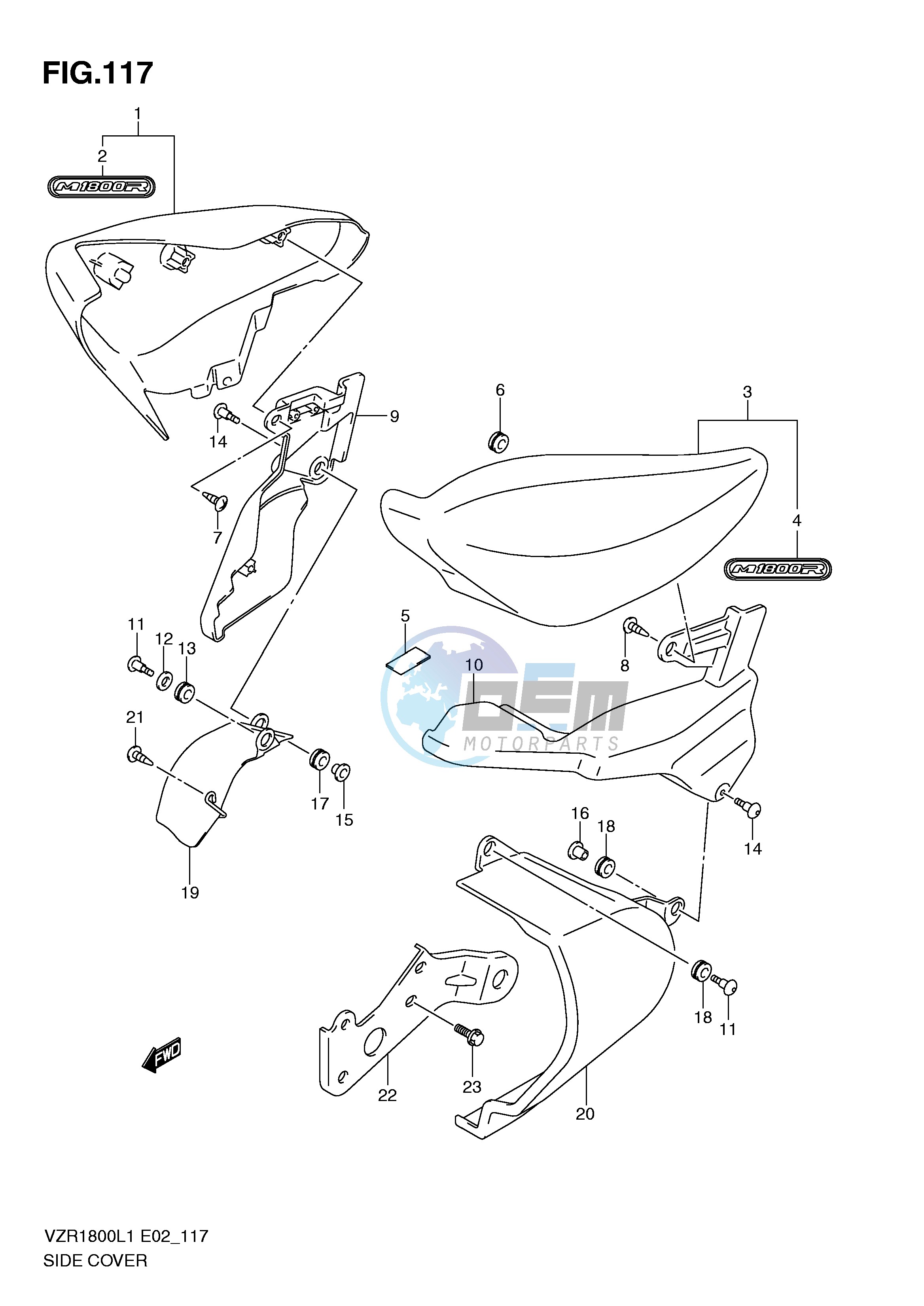 SIDE COVER (VZR1800L1 E19)