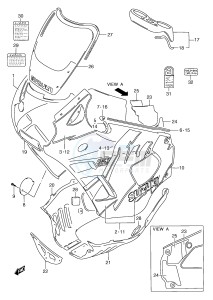 GSX750F (E2) drawing COWLING BODY (MODEL N)