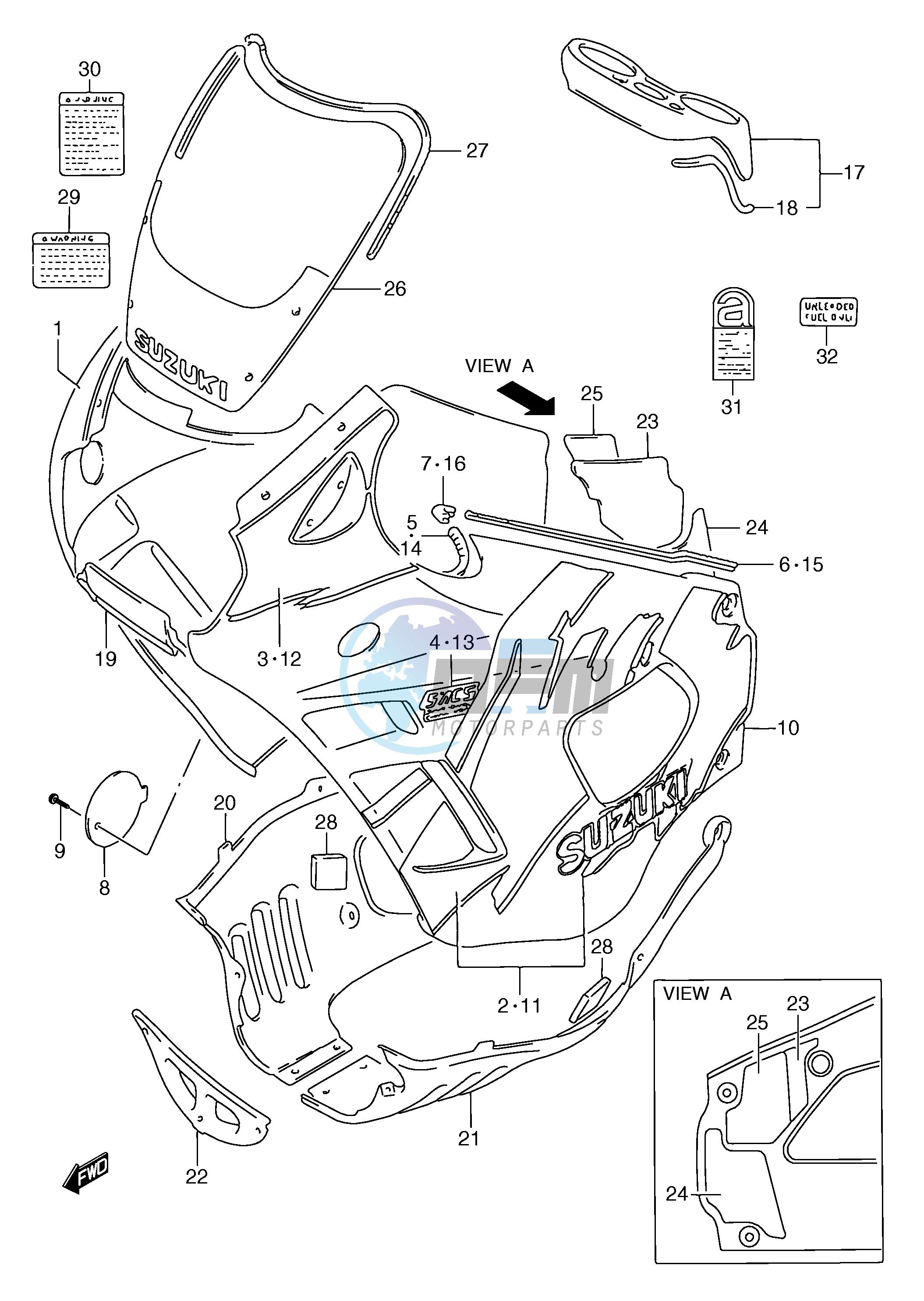 COWLING BODY (MODEL N)