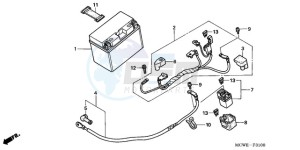 VFR8009 Europe Direct - (ED / MME) drawing BATTERY