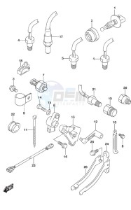 DF 300AP drawing Sensor w/Transom (L)