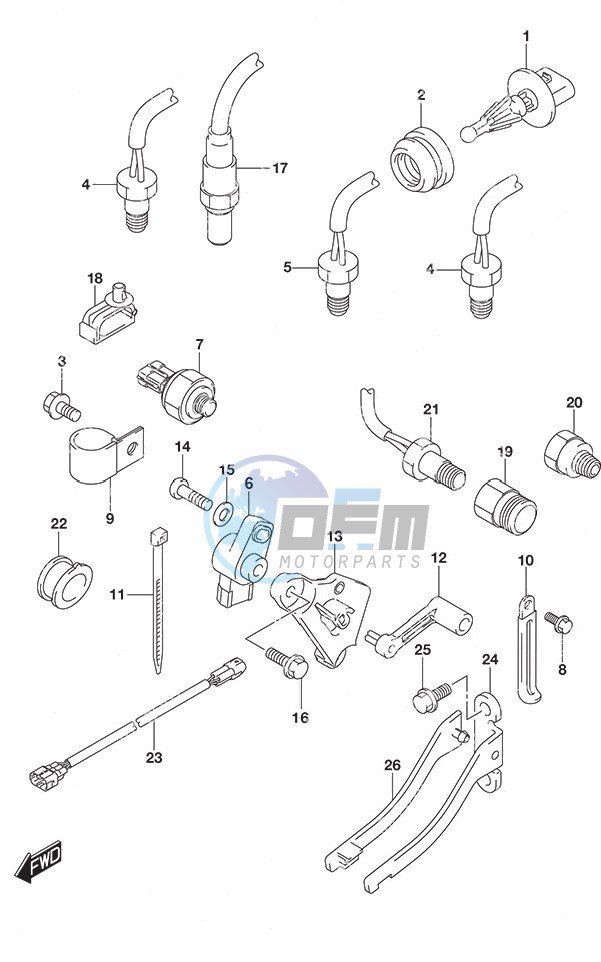 Sensor w/Transom (L)