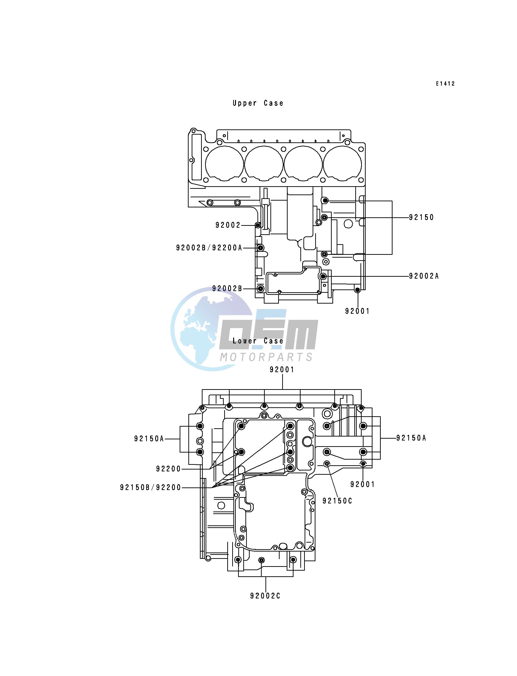 CRANKCASE BOLT PATTERN