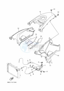 YFM450FWBD KODIAK 450 EPS (BHT5) drawing SIDE COVER